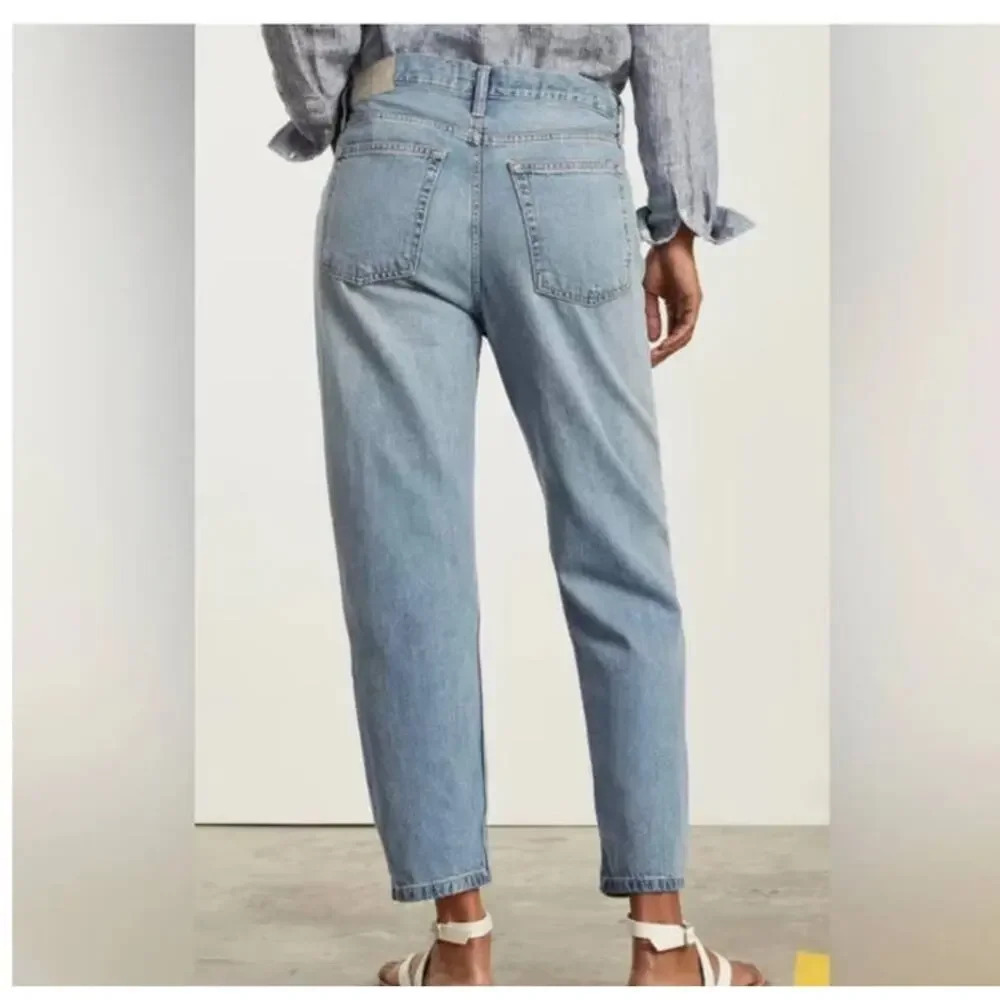 Everlane The Summer Slouch Jean in Indigo Mist Organic Cotton Baggy Size 25 - Picture 4 of 10